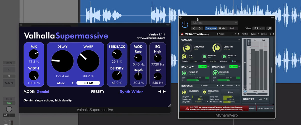 difference between delay and reverb