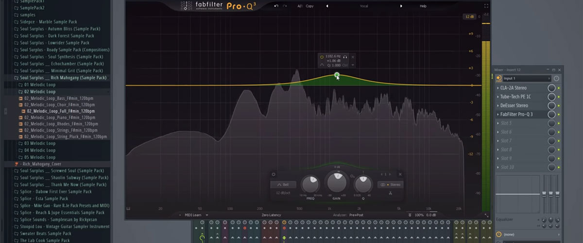 FabFilter Pro-Q 3 workspace