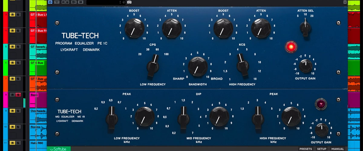 Softube Tube-Tech Equalizer Collection workspace