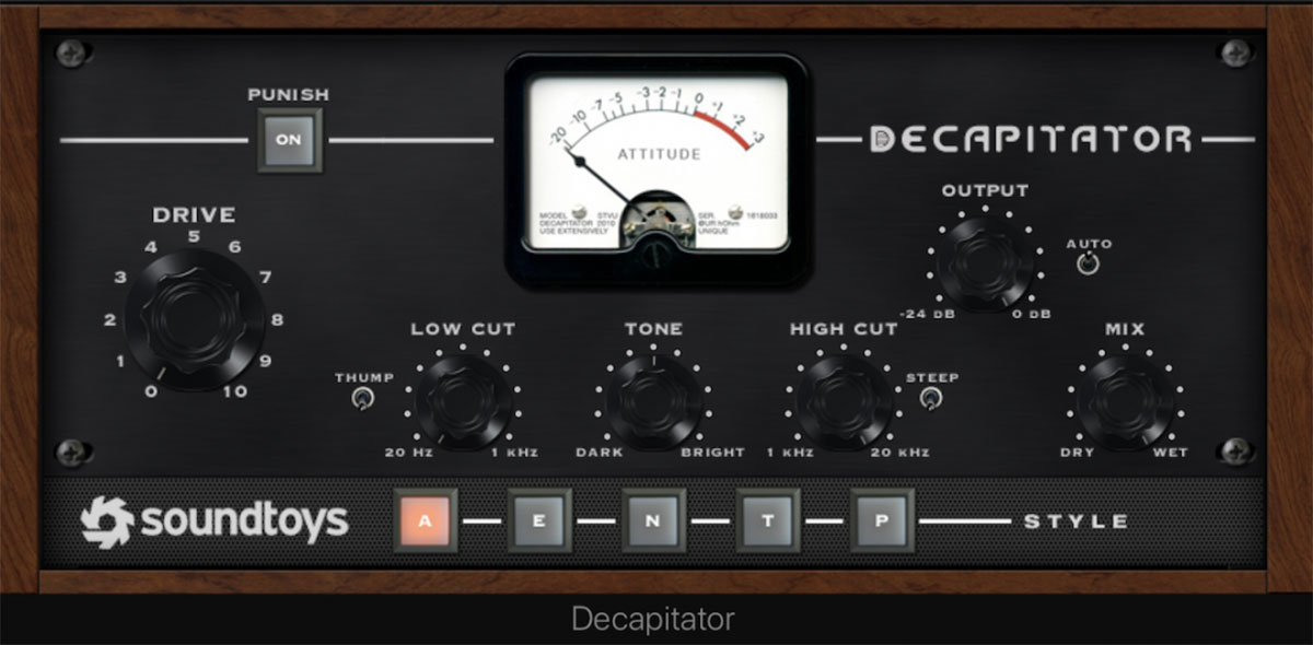 Soundtoys Decapitator plugin