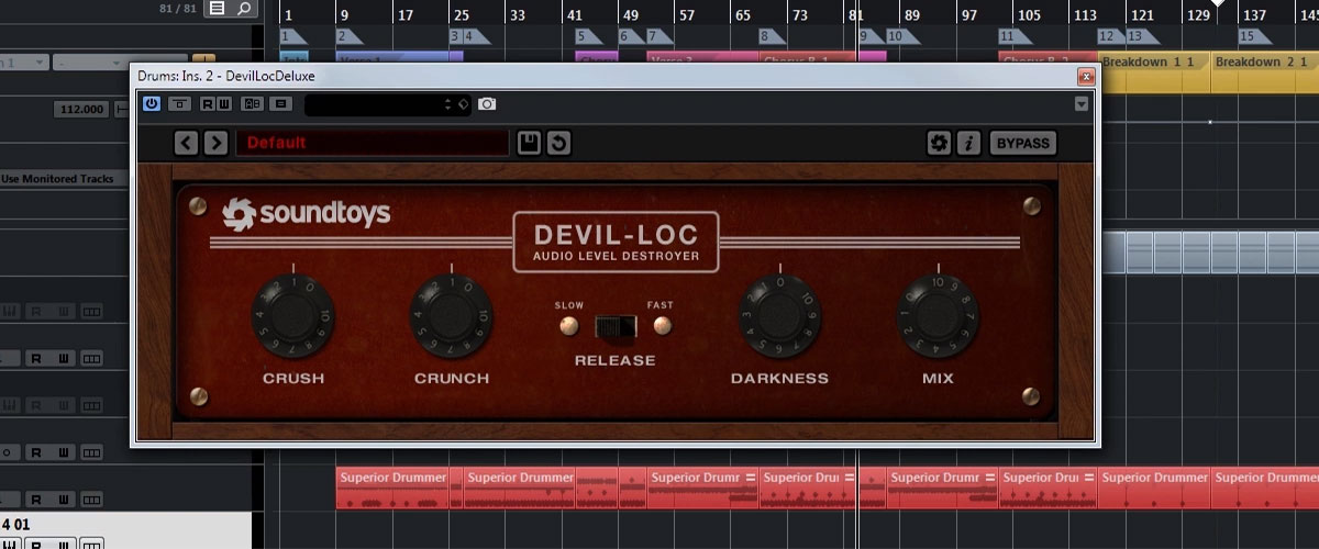 Soundtoys Devil-Loc Deluxe workspace