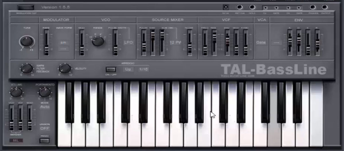 TAL Bassline plugin