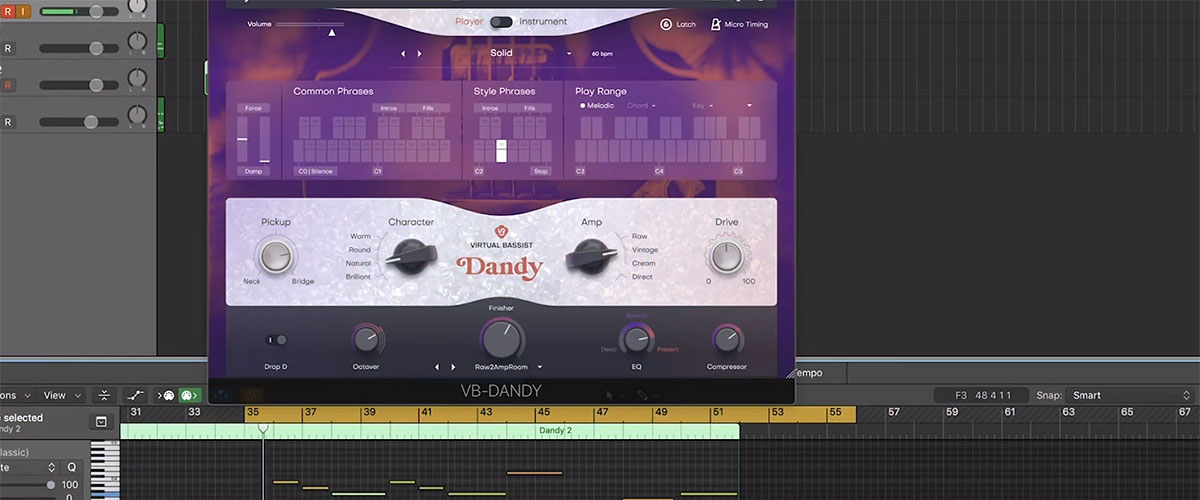 Ujam Virtual Bassist Dandy Virtual Instrument Plugin Review