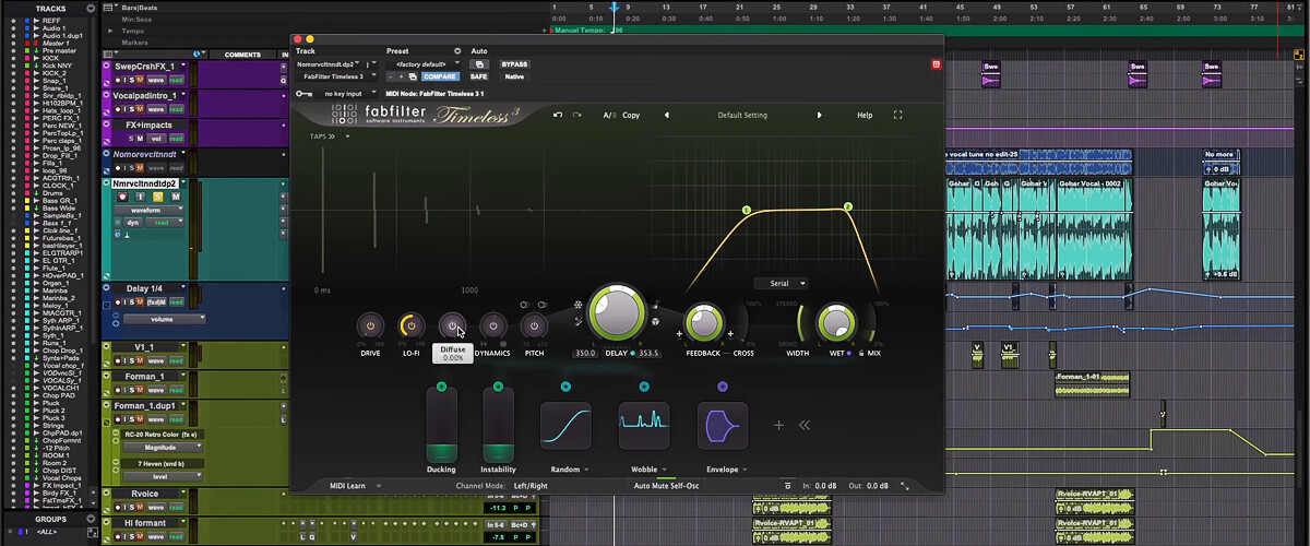 understanding delay in music