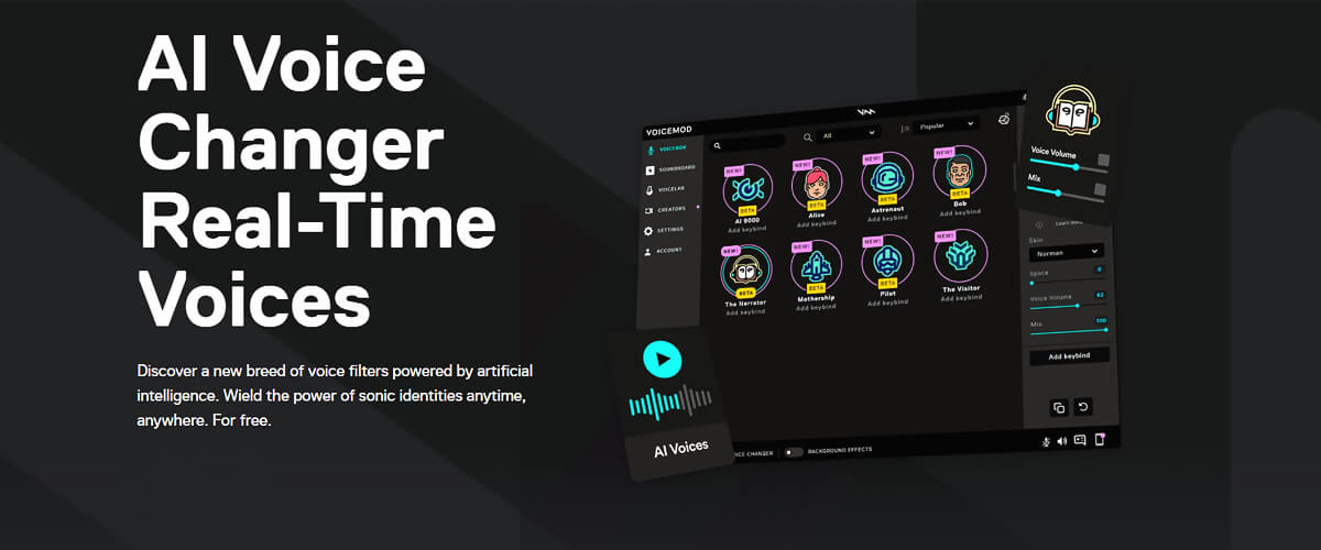 VoiceMod features